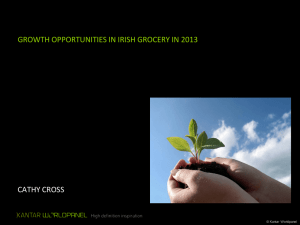 GROWTH OPPORTUNITIES IN IRISH GROCERY IN 2013 CATHY CROSS