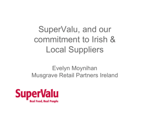 SuperValu, and our commitment to Irish &amp; Local Suppliers