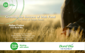 Growing the Success of Irish Food Aidan Cotter