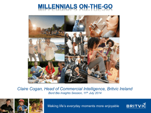 Claire Cogan, Head of Commercial Intelligence, Britvic Ireland July 2014