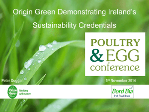 Origin Green Demonstrating Ireland’s Sustainability Credentials