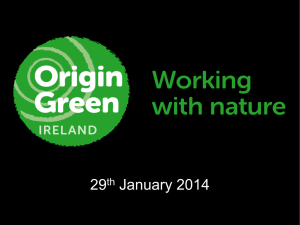 29 January 2014 th Growing the success of Irish food &amp; horticulture