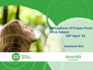 Perceptions of Frozen Food UK &amp; Ireland ‘14