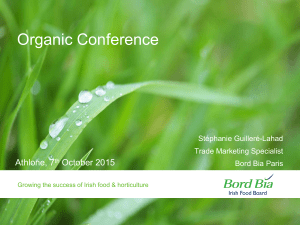 Organic Conference  Athlone, 7 October 2015