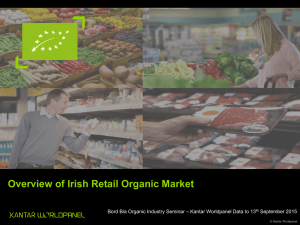 Overview of Irish Retail Organic Market Bord Bia Organic Industry Seminar
