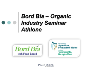 – Organic Bord Bia Industry Seminar Athlone