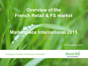 Overview of the French Retail &amp; FS market Marketplace International 2015 13