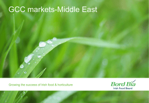 GCC markets-Middle East  Growing the success of Irish food &amp; horticulture