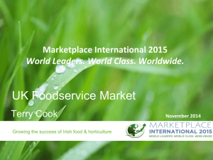 UK Foodservice Market Terry Cook Marketplace International 2015