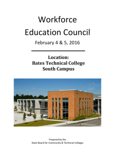 Workforce Education Council  February 4 &amp; 5, 2016