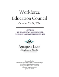 Workforce Education Council October 23-24, 2014