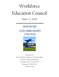 Workforce Education Council May 1-2, 2014