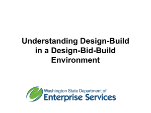 Understanding Design-Build in a Design-Bid-Build Environment