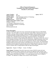 Office of Financial Management Washington State Major Project Status Report