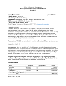 Office of Financial Management Washington State Major Project Status Report June 2015