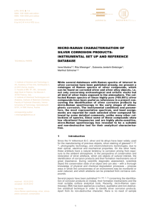 e-PS, 2012, , 1-8 ISSN: 1581-9280 web edition e-PRESERVATIONScience