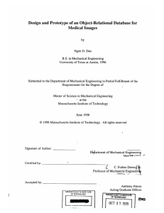 Design  and Prototype of an Object-Relational  Database for