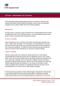 Q Fever: Information for Farmers
