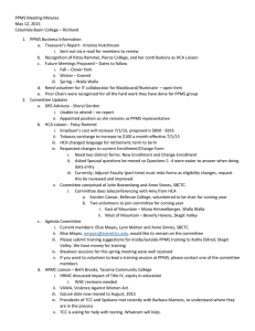 PPMS Meeting Minutes May 12, 2015 Columbia Basin College – Richland