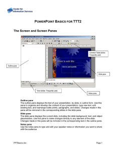 P B TTT2 The Screen and Screen Panes