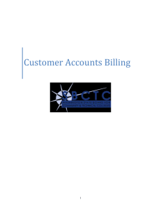 Customer Accounts Billing