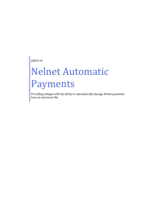Nelnet Automatic Payments