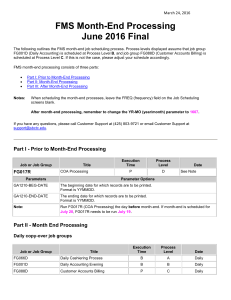 FMS Month-End Processing June 2016 Final