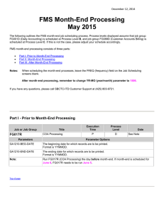 FMS Month-End Processing May 2015