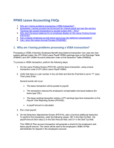 PPMS Leave Accounting FAQs