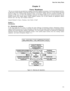 Chapter 8 Force Readiness