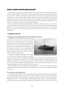 Section 4. Activities to bind the public and the SDF