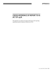 Cross-referenCe of report to iG ACt of 978 Appendix B