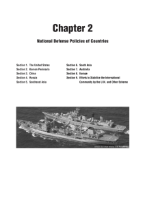Chapter 2 National Defense Policies of Countries