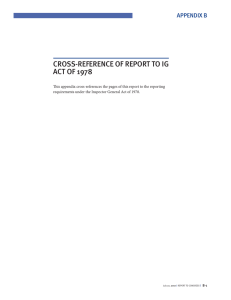 Cross-referenCe of report to iG ACt of 978 Appendix B
