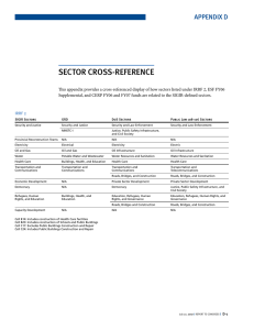 Sector croSS-reference Appendix d