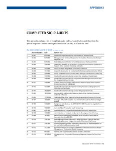 completed SiGiR AuditS Appendix i