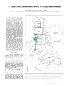 The Los Medaños Member of the Permian (Ochoan) Rustler Formation