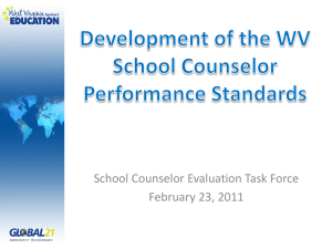 School Counselor Evaluation Task Force February 23, 2011