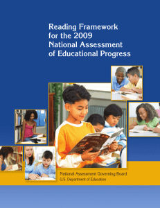 Reading Framework for the 2009 National Assessment