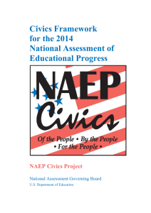 Civics Framework for the 2014 National Assessment of Educational Progress
