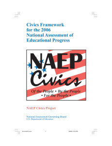 Civics Framework for the 2006 National Assessment of Educational Progress