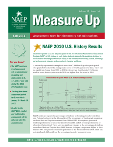 Measure Up  NAEP 2010 U.S. History Results