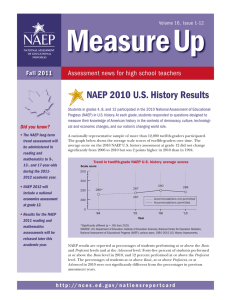 Measure Up  NAEP 2010 U.S. History Results