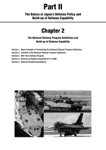 Part II Chapter 2 The Basics of Japan’s Defense Policy and