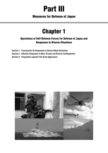 Part III Chapter 1 Measures for Defense of Japan