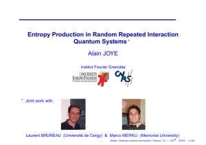 Entropy Production in Random Repeated Interaction Quantum Systems Alain JOYE