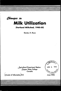 Milk Utilization 14R4 \ (