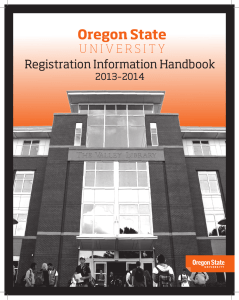 Oregon State Registration Information Handbook 2013–2014