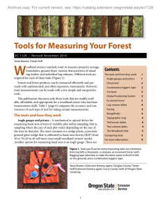 W Tools for Measuring Your Forest Contents Archival copy. For current version, see: