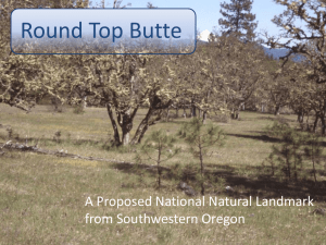 Round Top Butte A Proposed National Natural Landmark from Southwestern Oregon